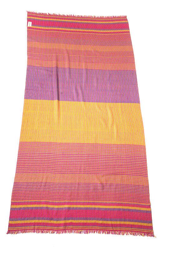 Flash pink cashmere stole