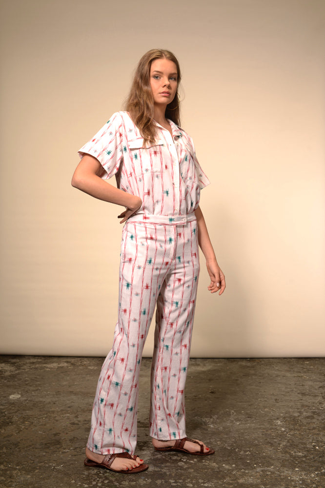 Chemise à manches courtes imprimée croix Ganesh