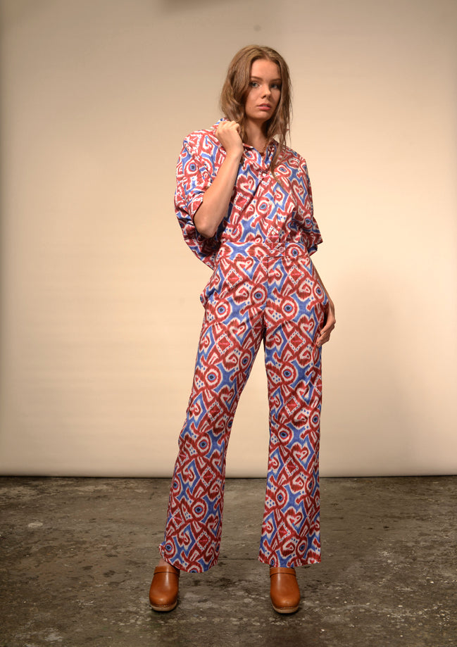 Blouse imprimée ikat Rakhe