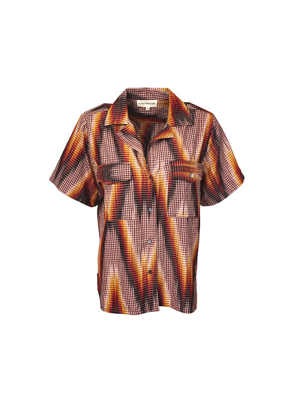 Chemise imprimée flamme Smirti
