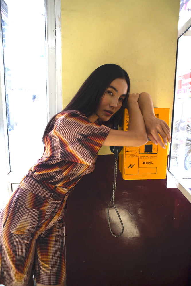 Chemise imprimée flamme Smirti