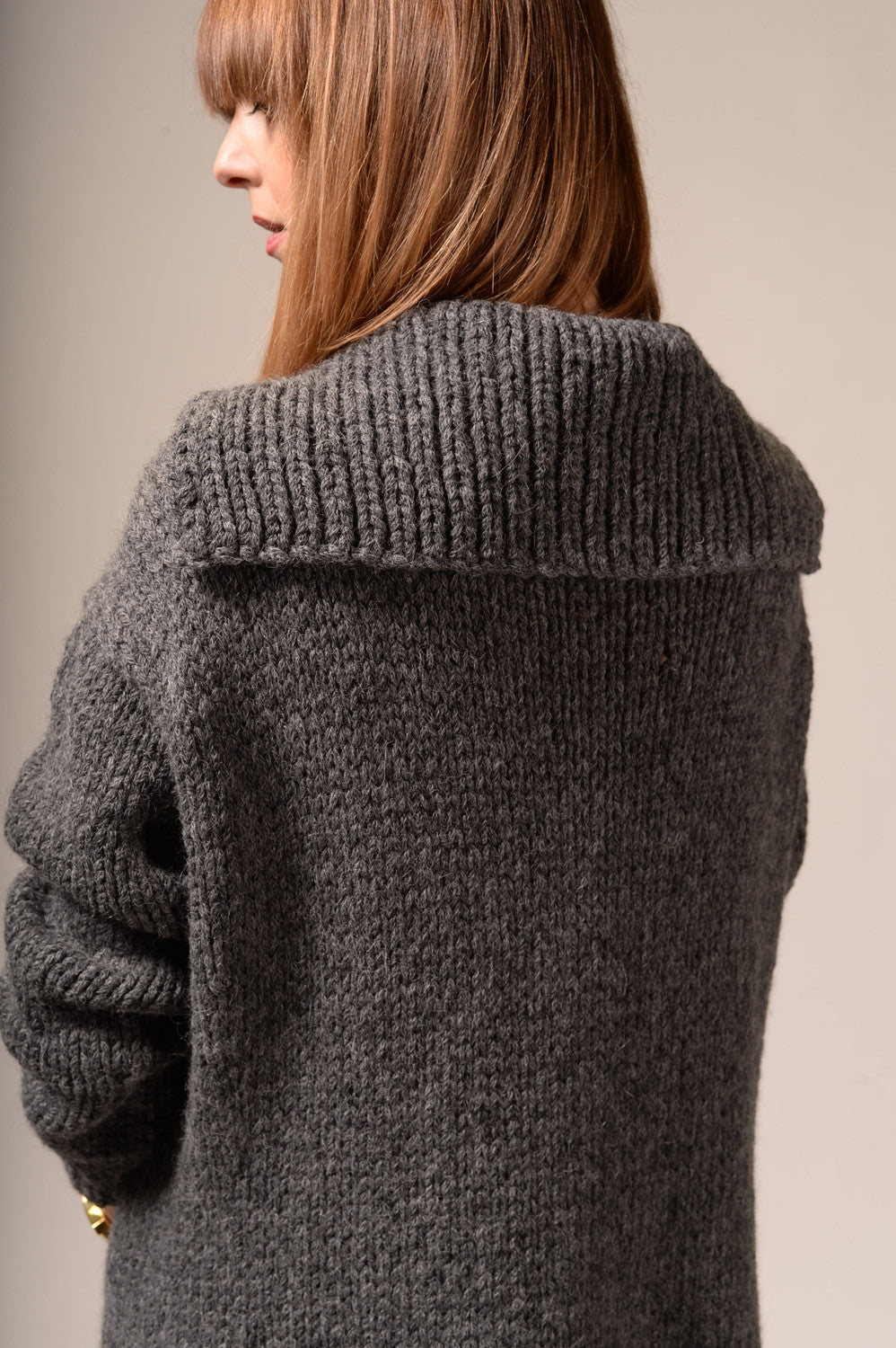 Manteau laine gris Mars