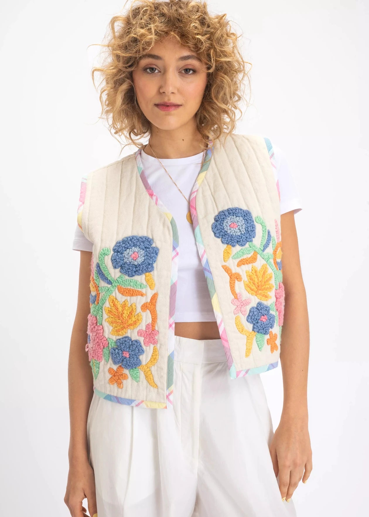 bolero brodé brama crème v de vinster