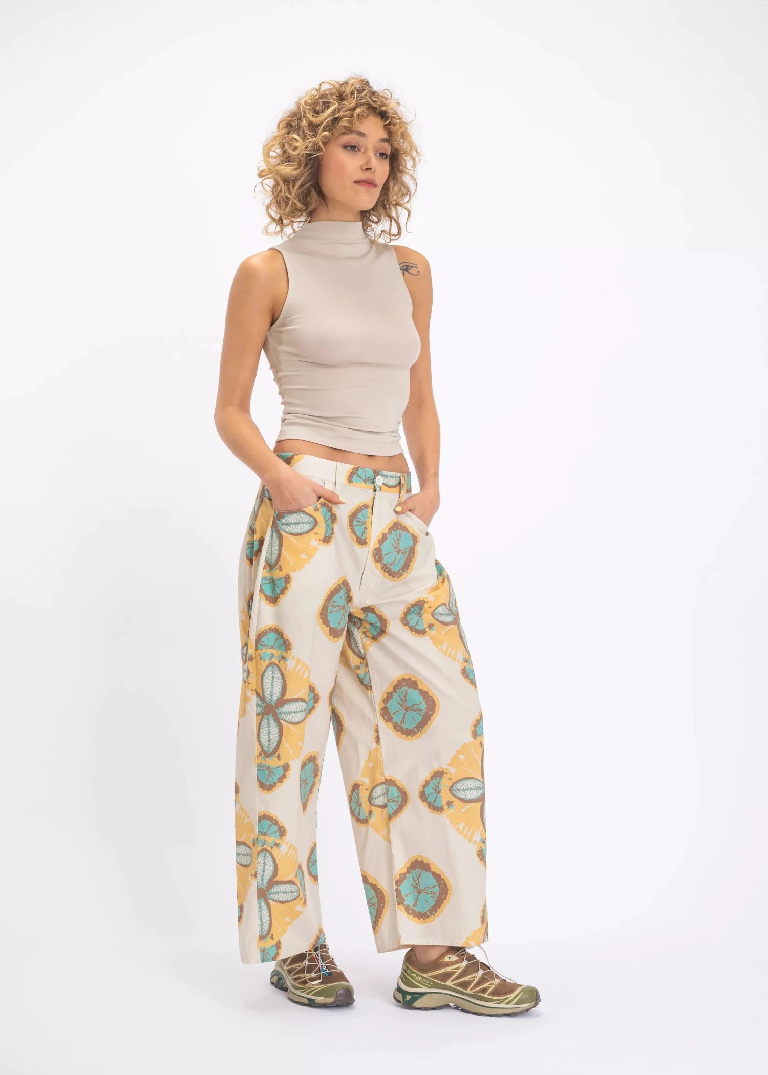 jaune v de vinster pantalon