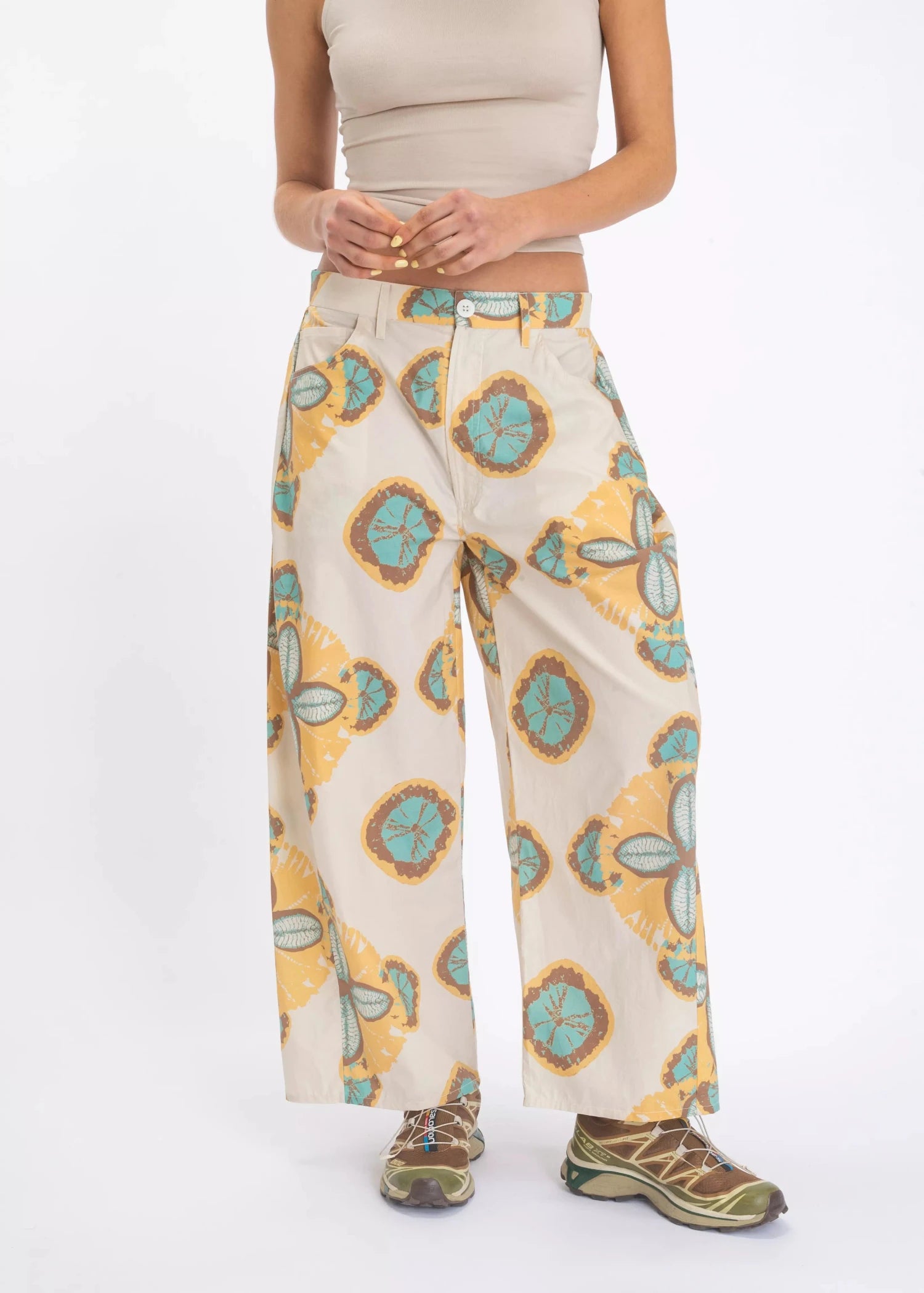 pantalon jaune v de vinster coton