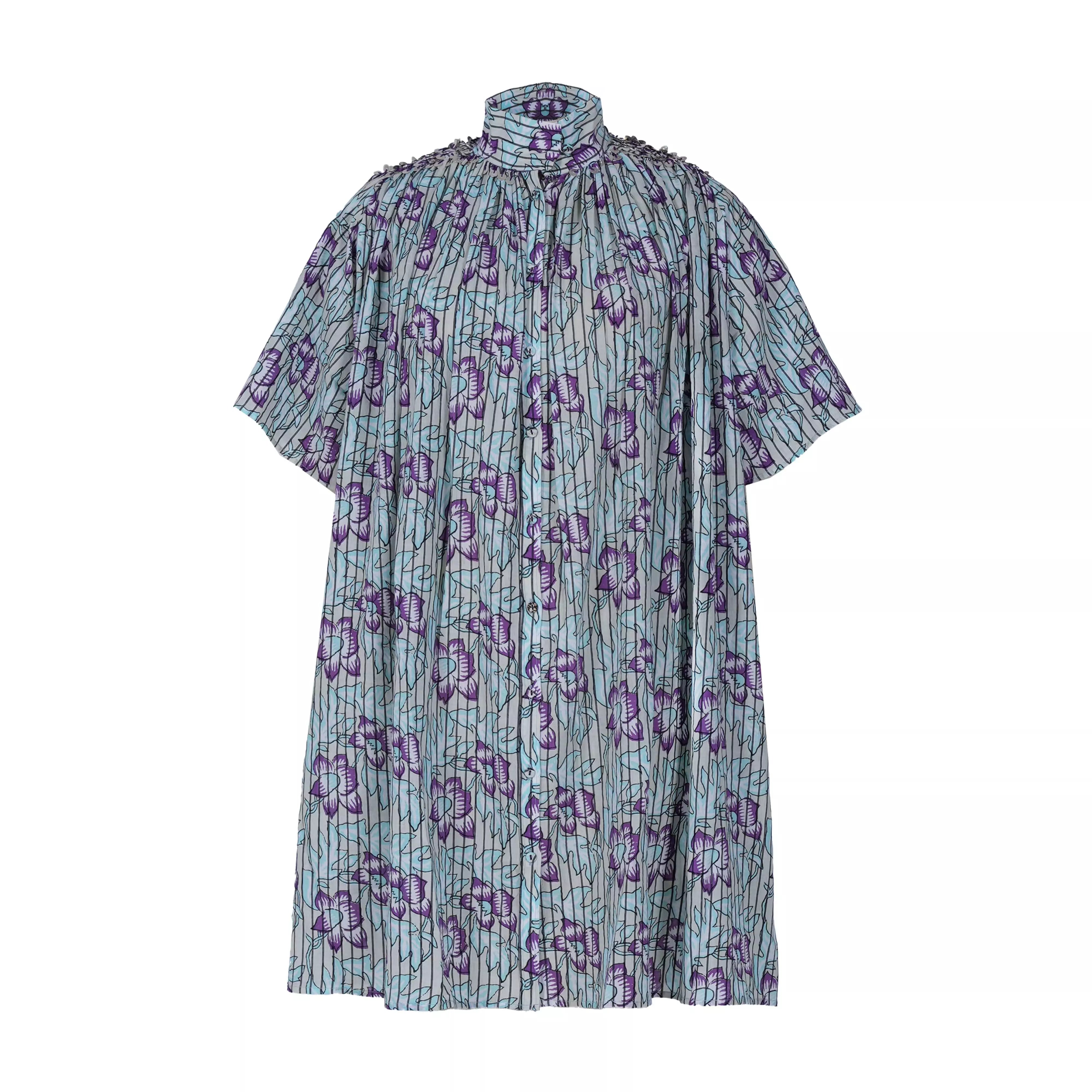 COURTE ROBE BLEU V DE VINSTER