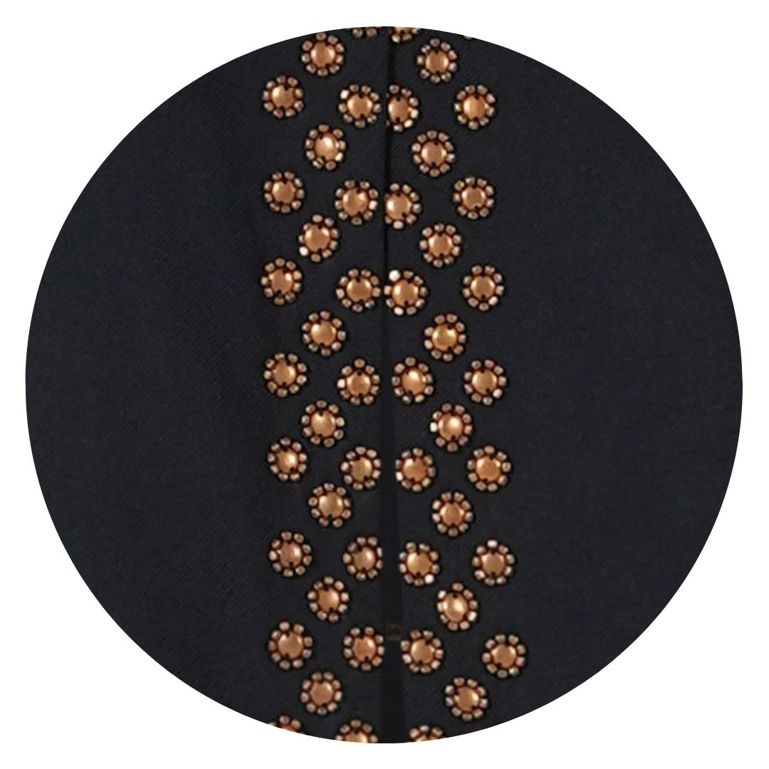 Jupe longue à sequins dorés BLING