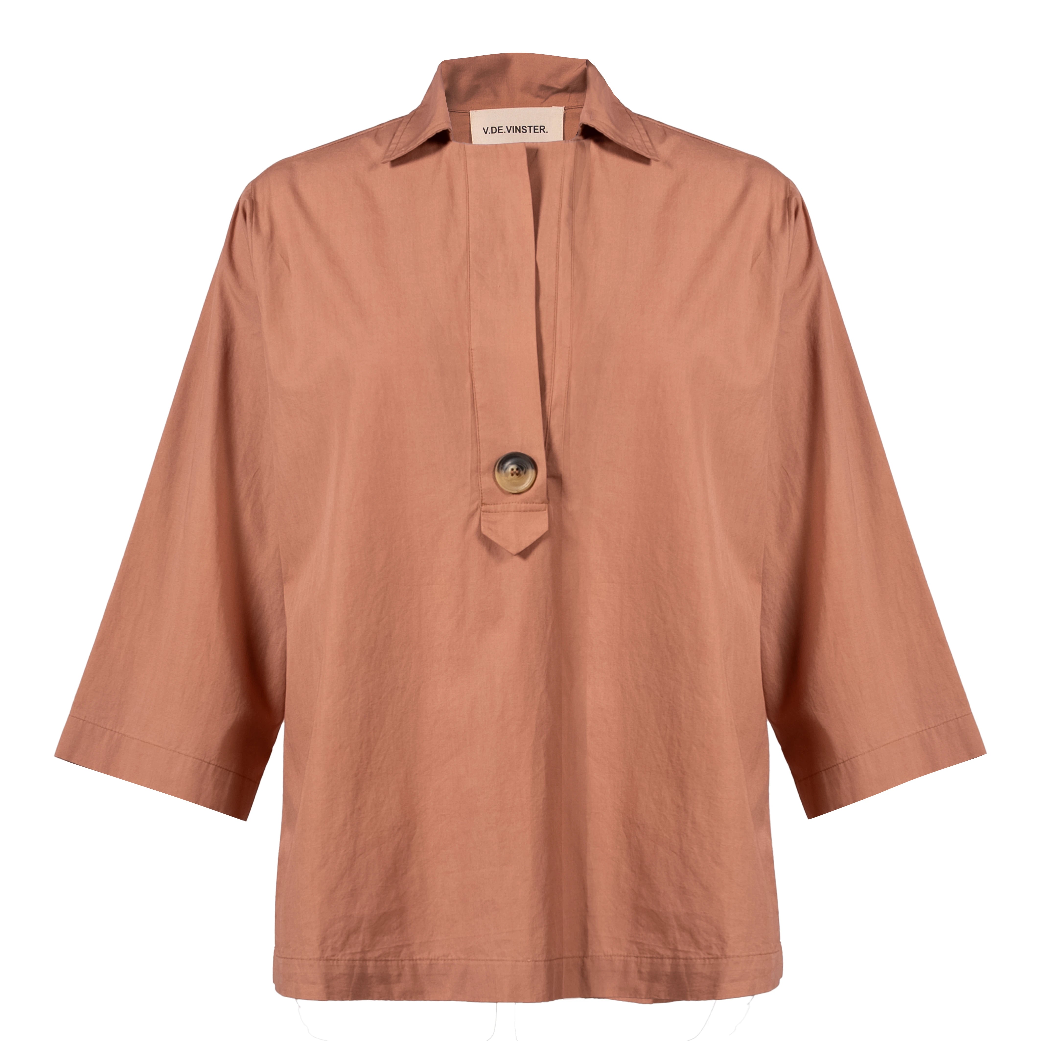 Blouse unie vieux rose BOGOTA
