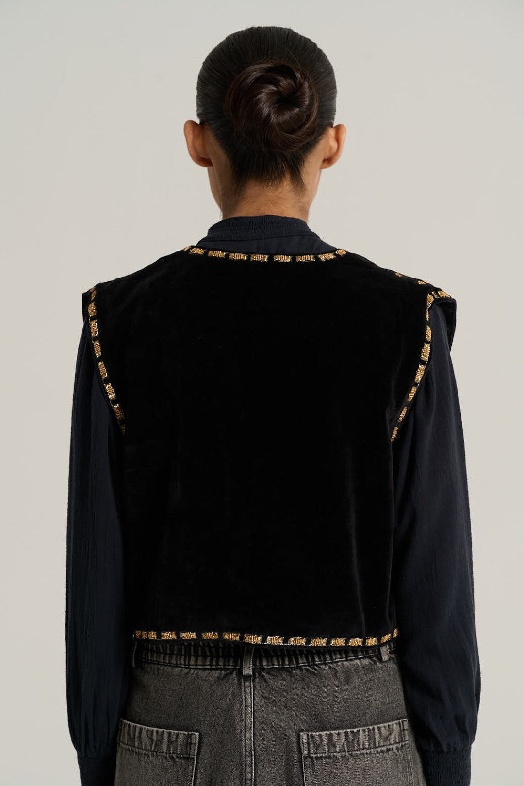 CAMILLE black velvet bolero