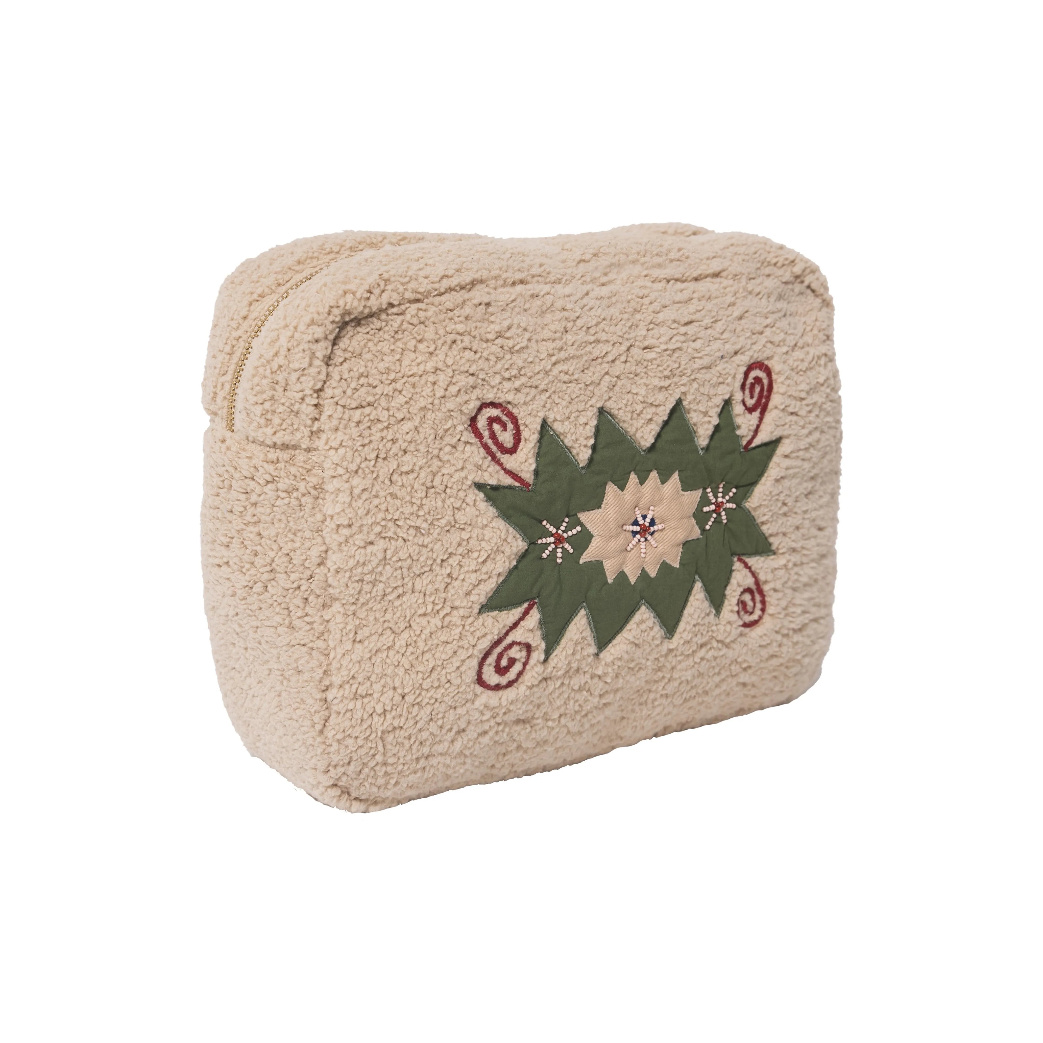 Pochette brodée crème CHARLI