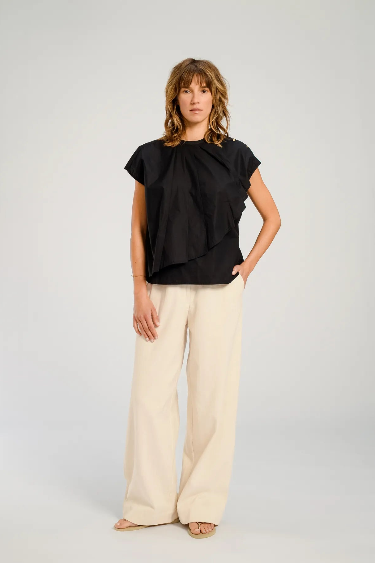 chicago blouse black v de vinster