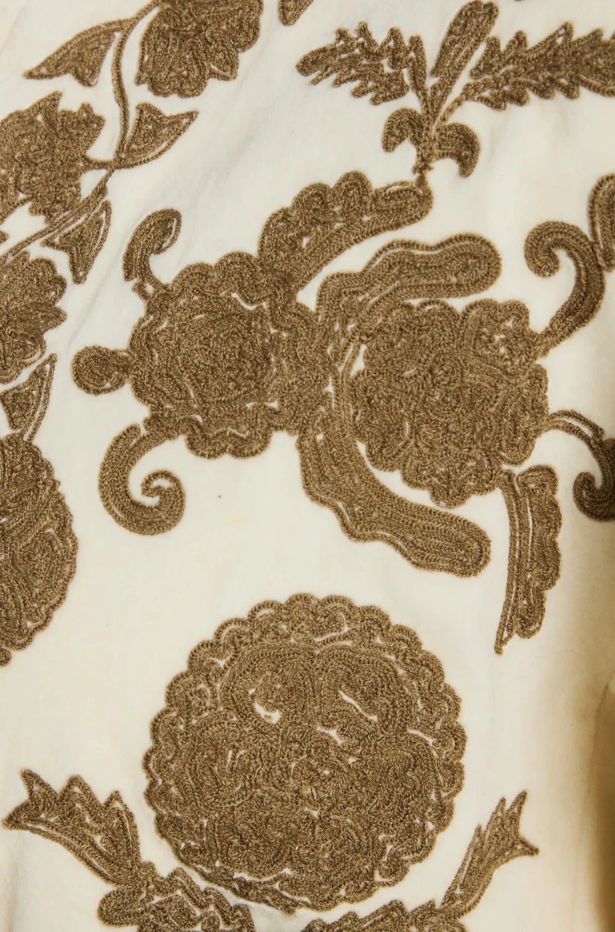 v de vinster bolero brodé creme 