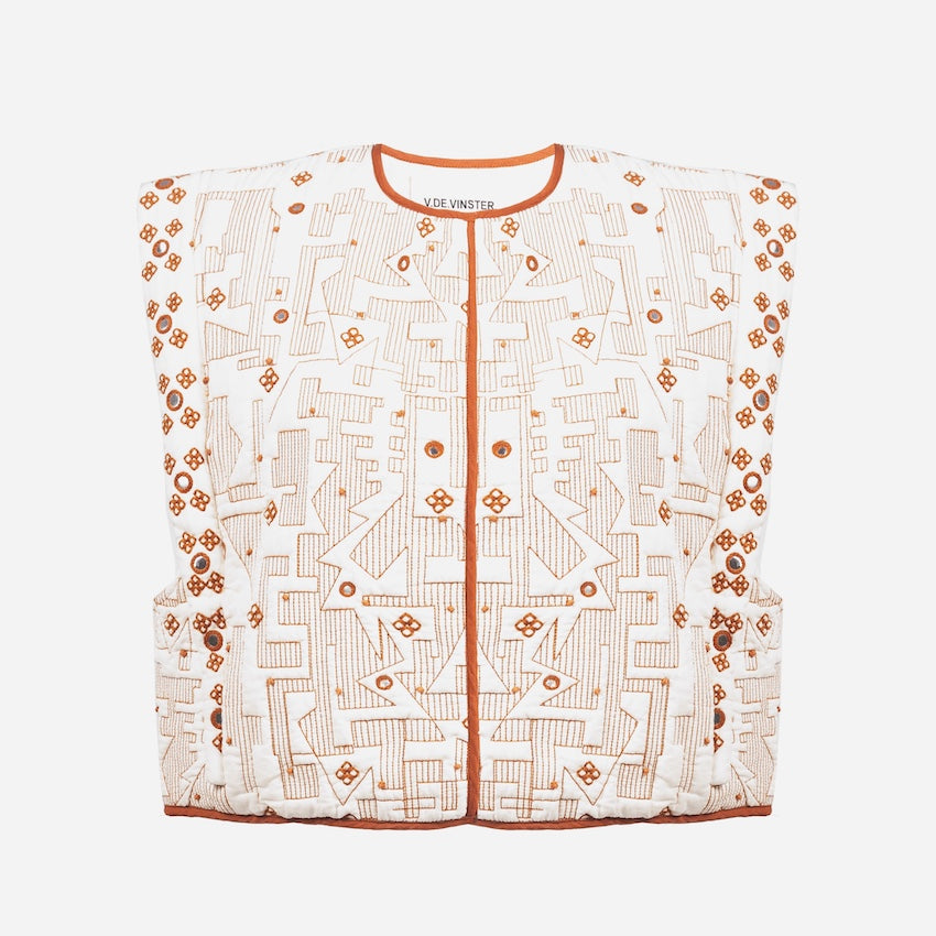 Boléro matelassé crème Cylia