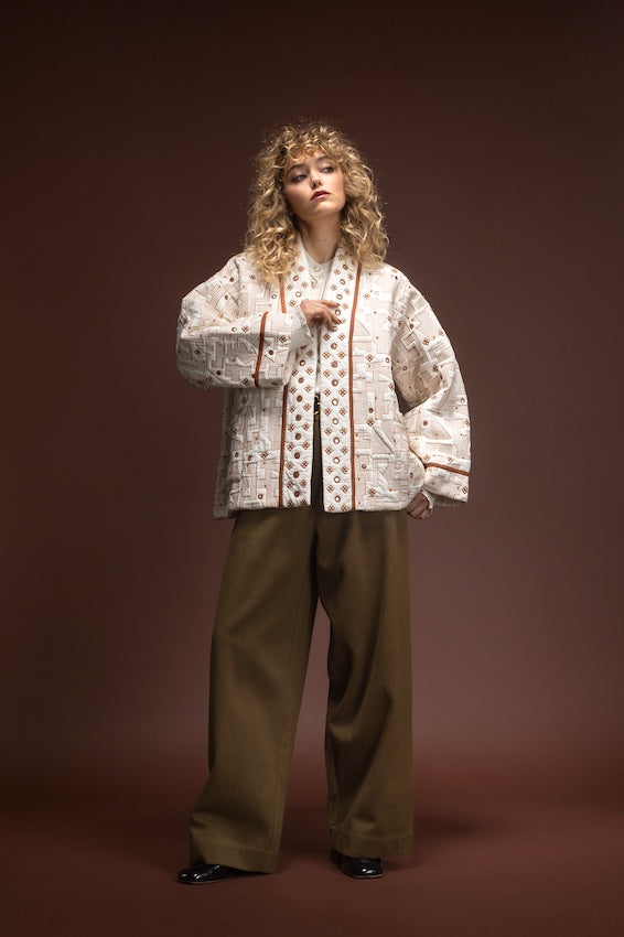 Veste matelassée crème Cylia