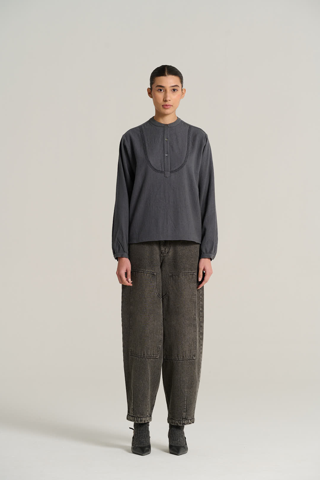 Blouse en laine anthracite Joseph