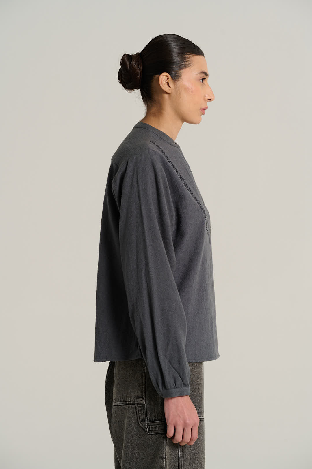 Blouse en laine anthracite Joseph