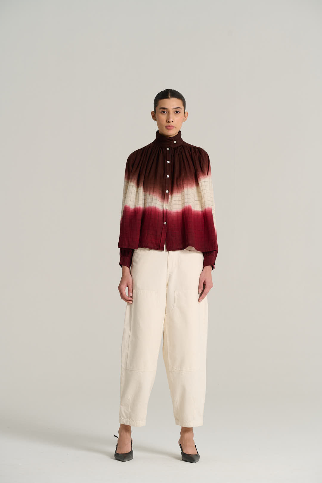 Blouse tie and dye bordeaux MARIUS