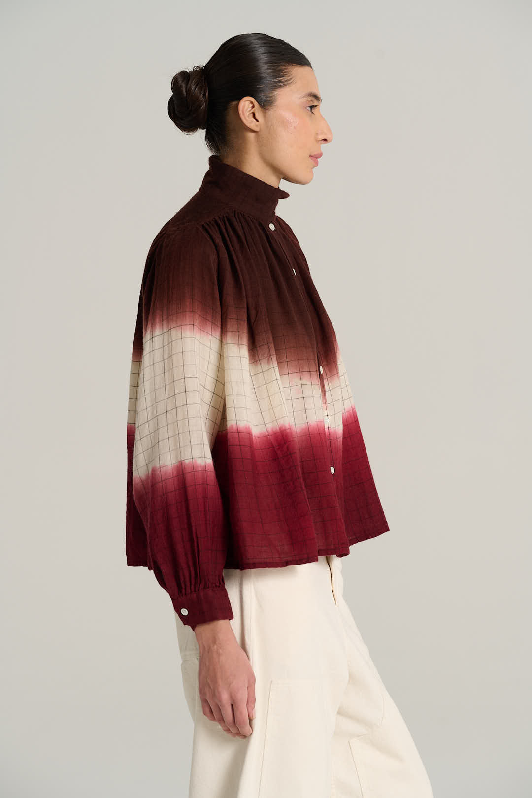 Blouse tie and dye bordeaux MARIUS