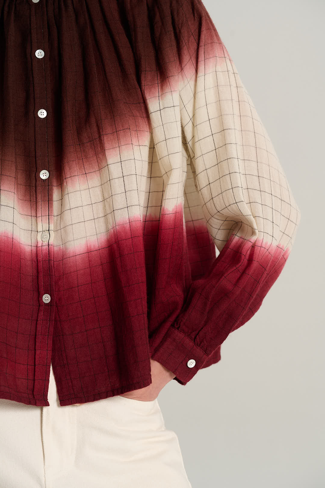 Blouse tie and dye bordeaux MARIUS