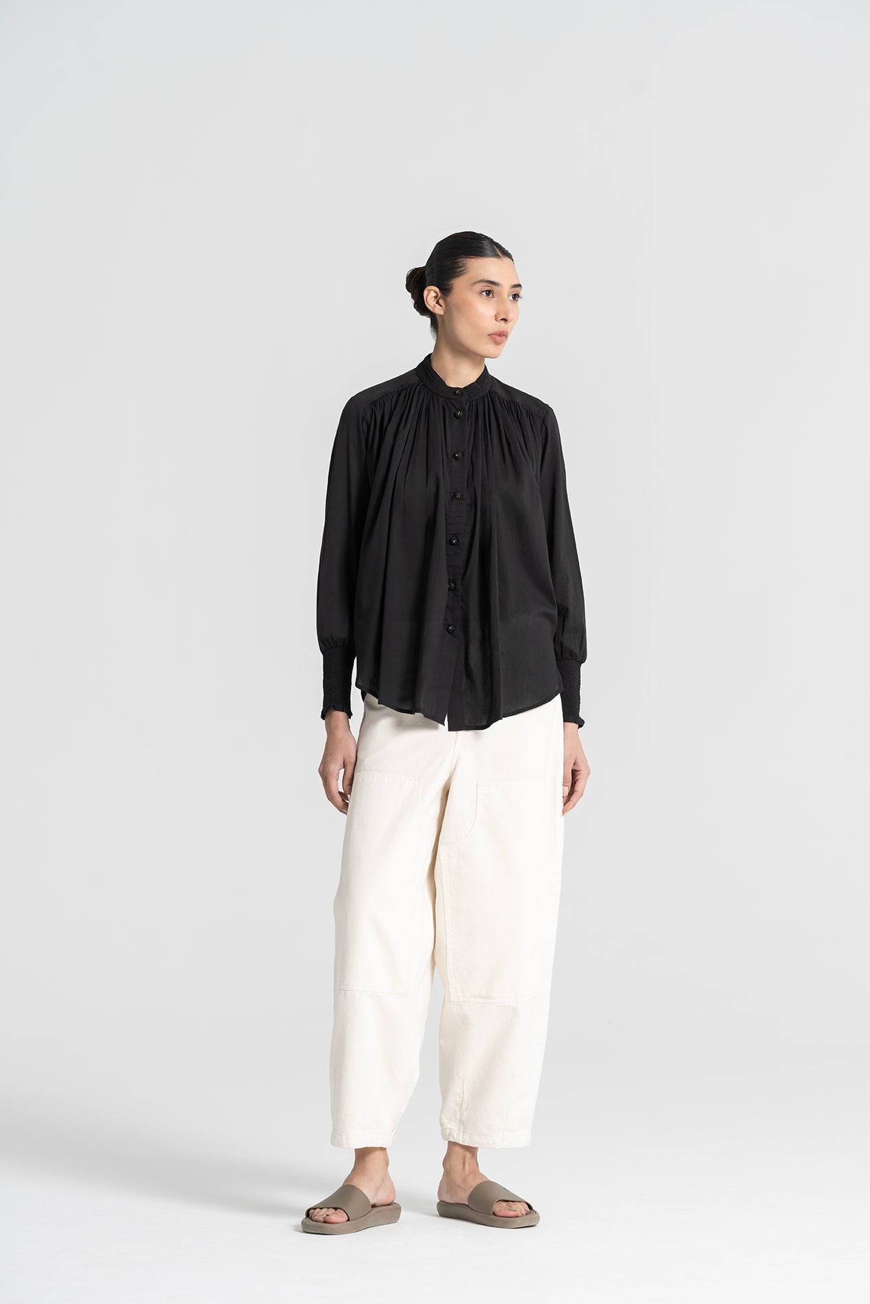 Chemisier noir SANTIAGO