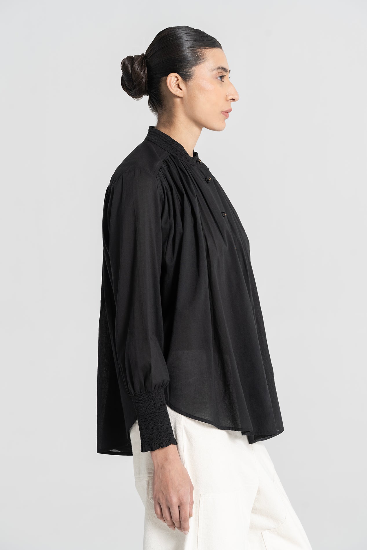Chemisier noir SANTIAGO
