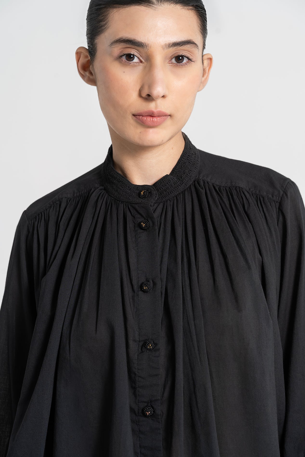 Chemisier noir SANTIAGO