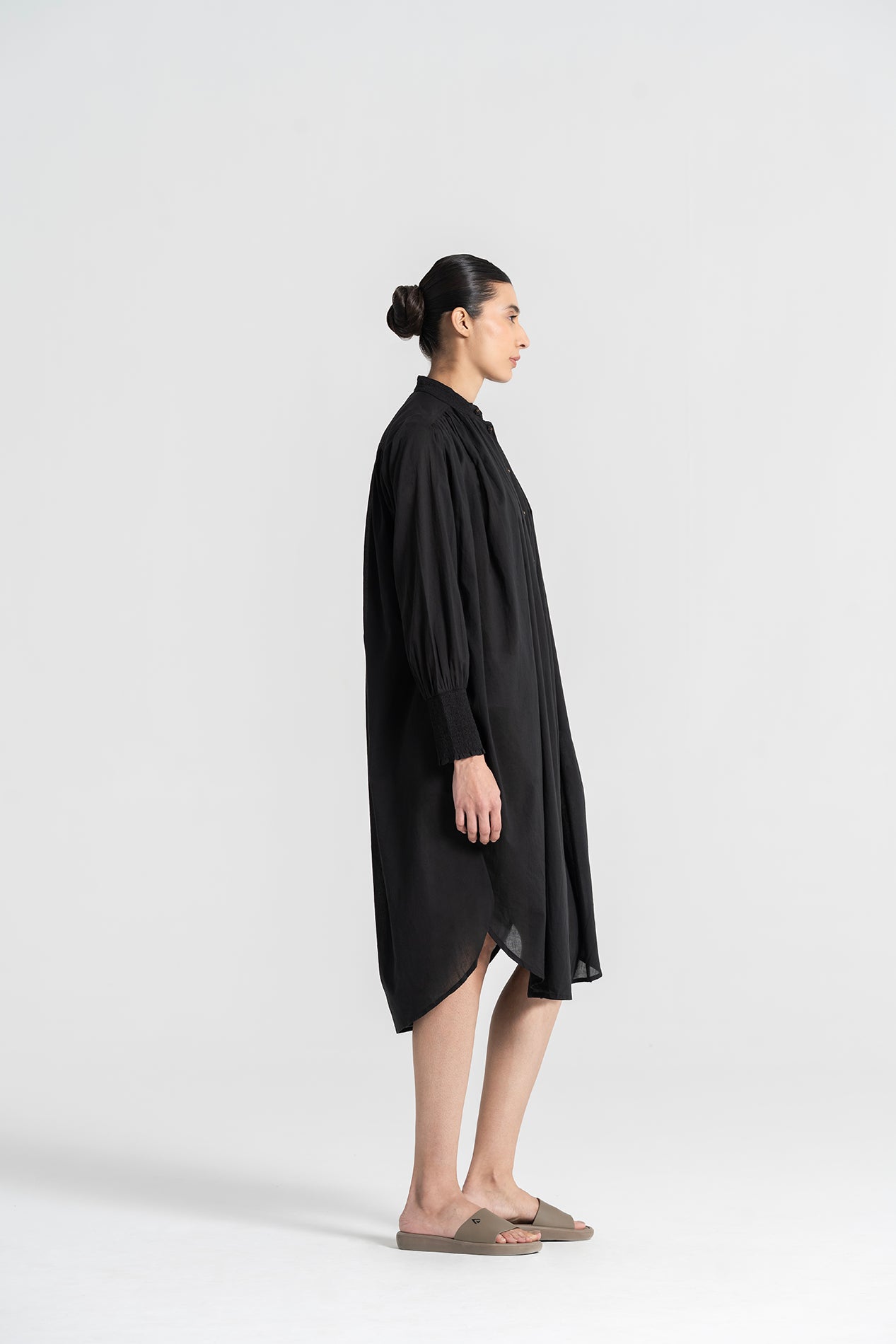 Robe longue noire SANTIAGO