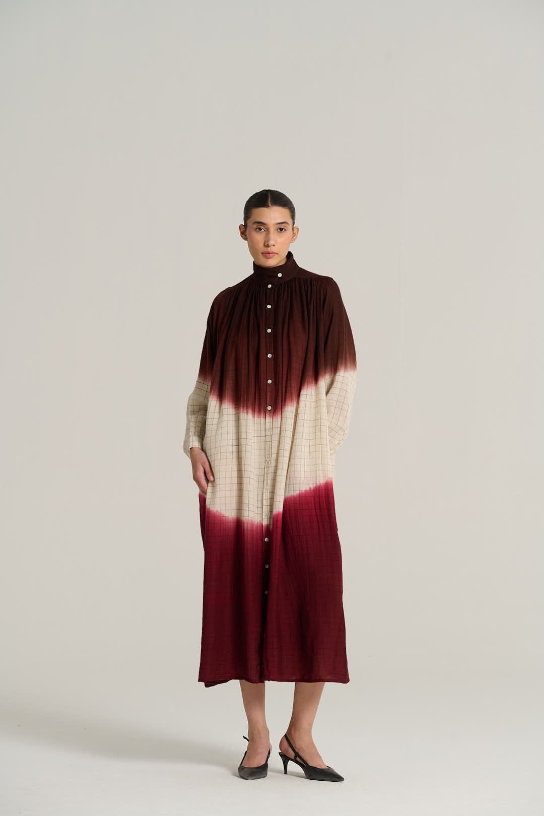 Robe tie and dye bordeaux MARIUS