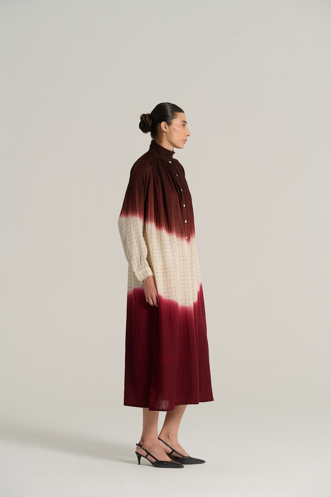 Robe tie and dye bordeaux MARIUS