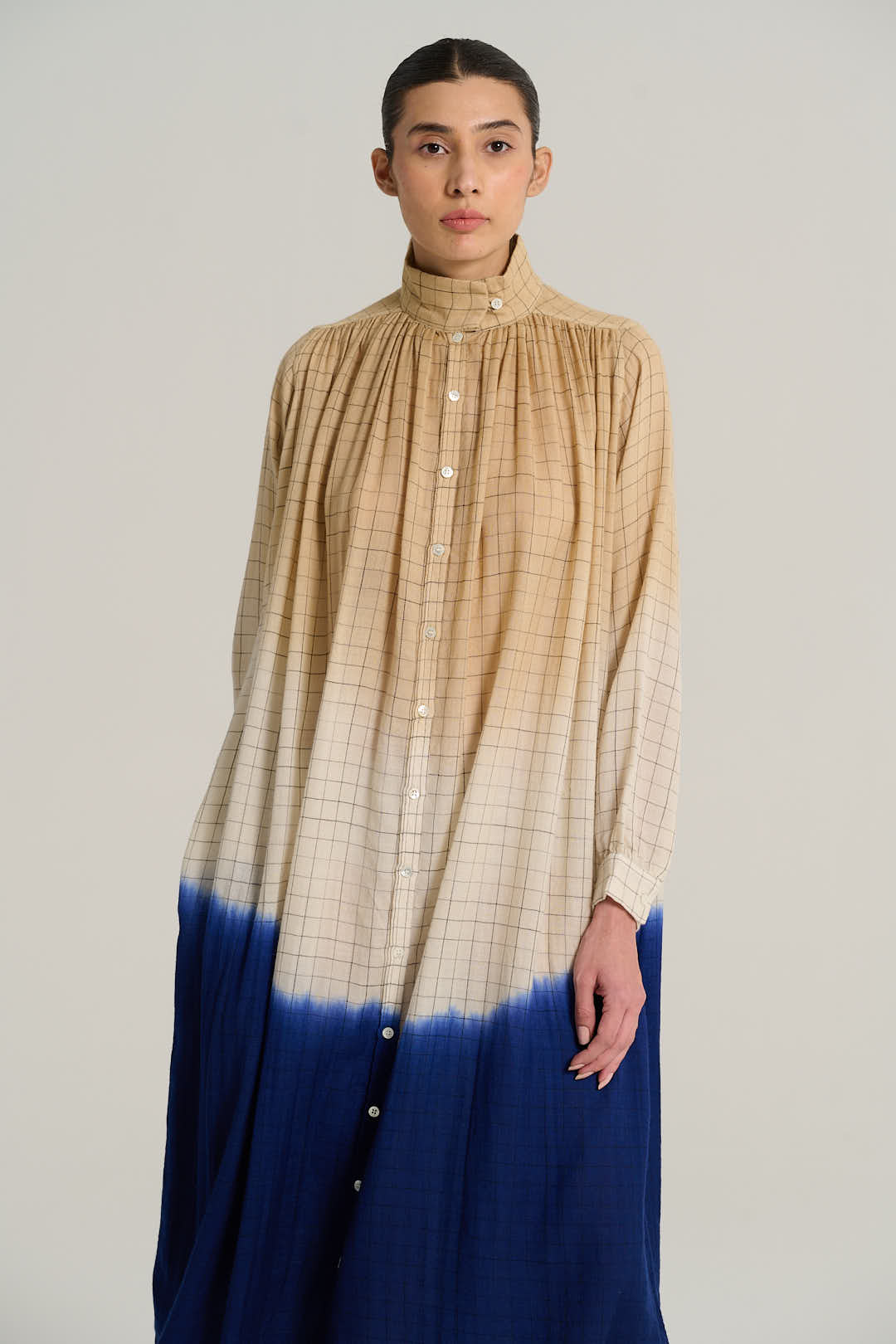 Robe tie and dye indigo MARIUS