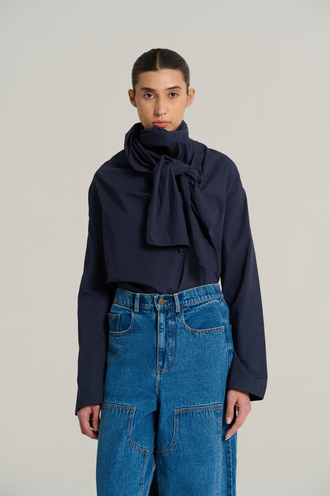 Blouse bleu marine MARCEL