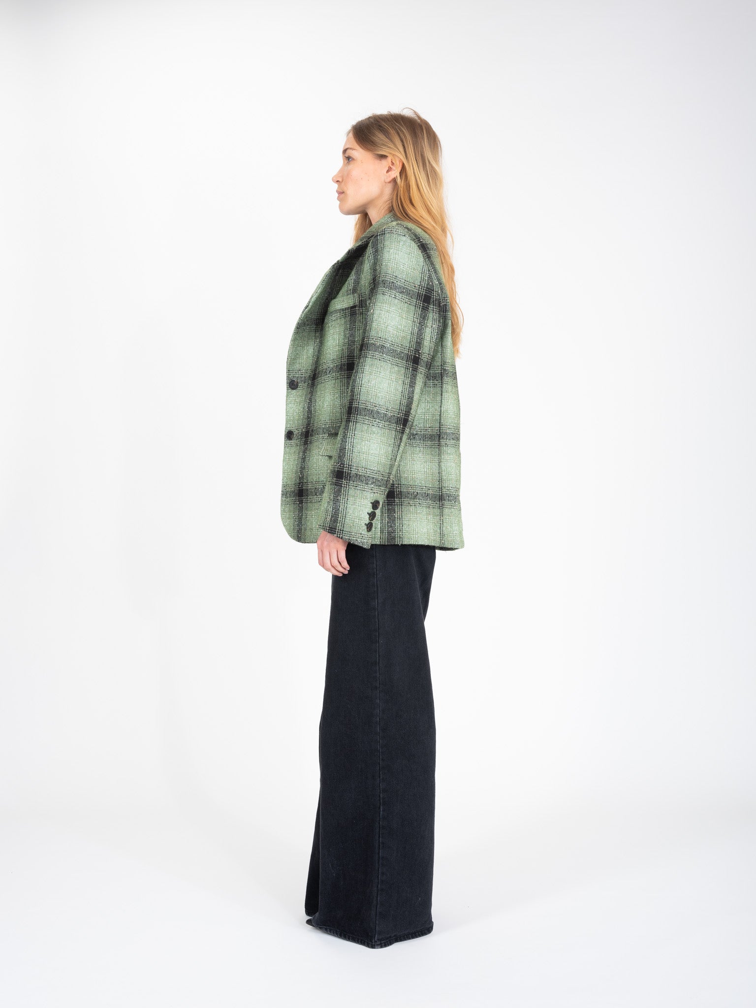 Veste en tweed à carreaux FREE