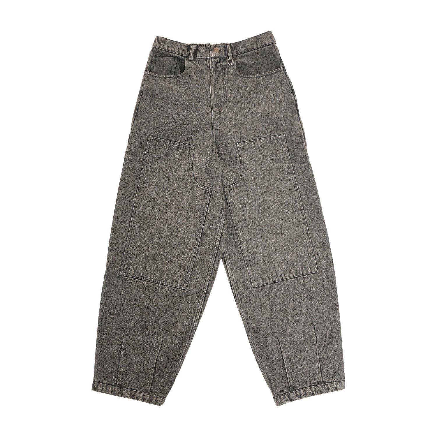 Pantalon denim noir délavé EMILE