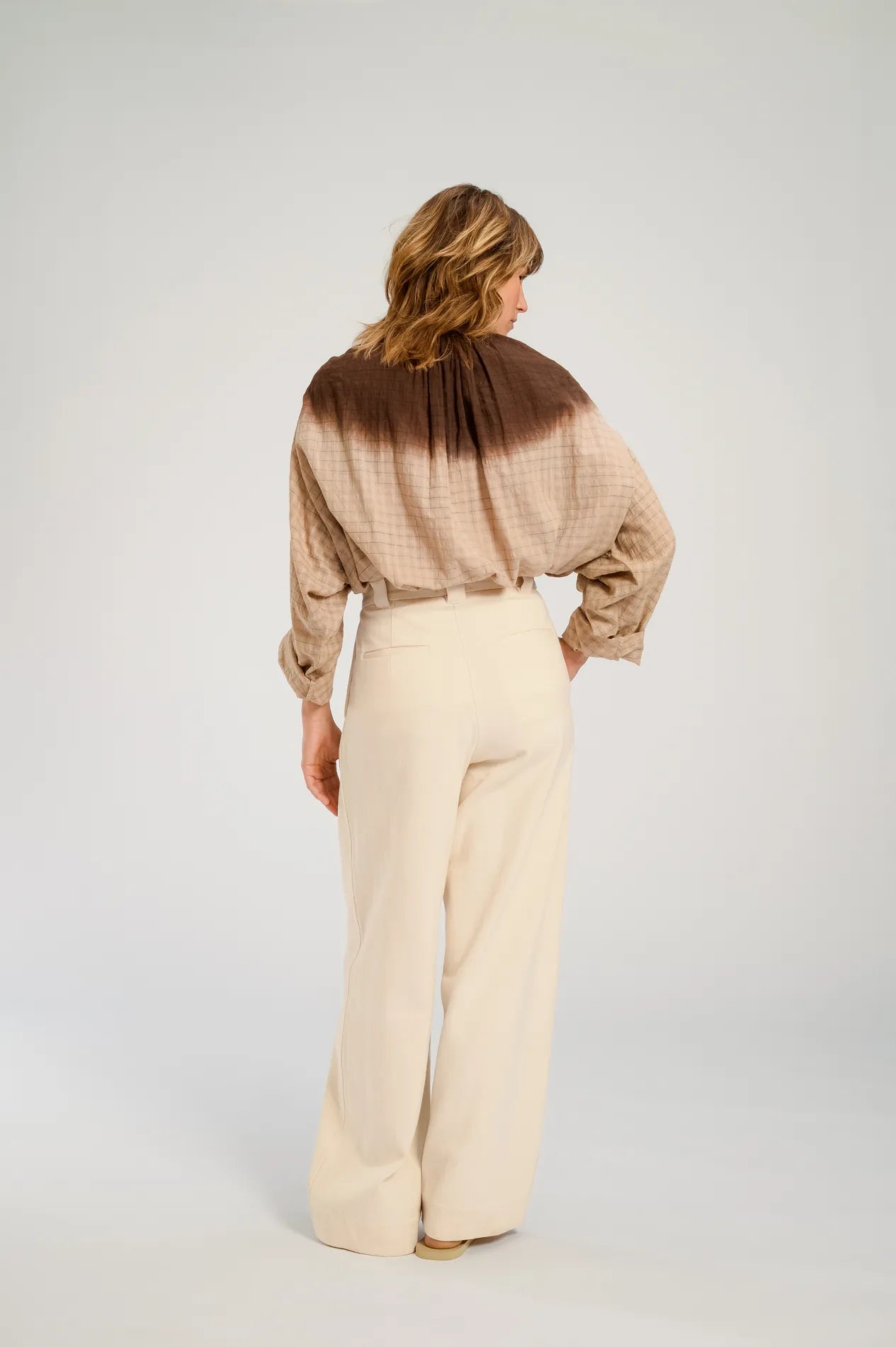 Blouse tie and dye chocolat HIMI