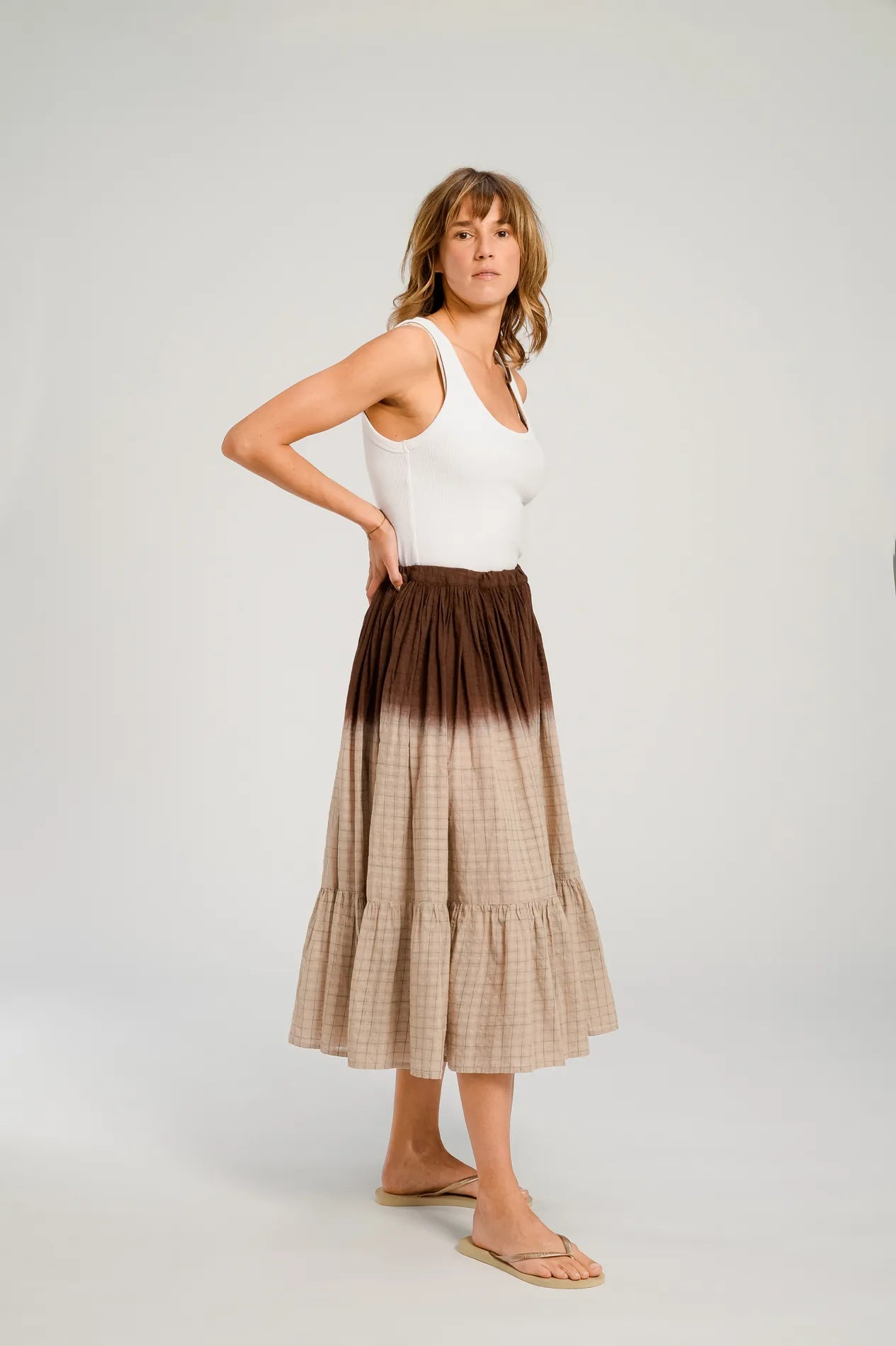 HIMI SKIRT V DE VINSTER CACAO 