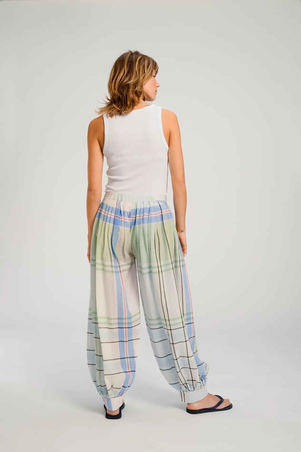 BLEU VERT V DE VINSTER  HOKKAIDO PANTALON 