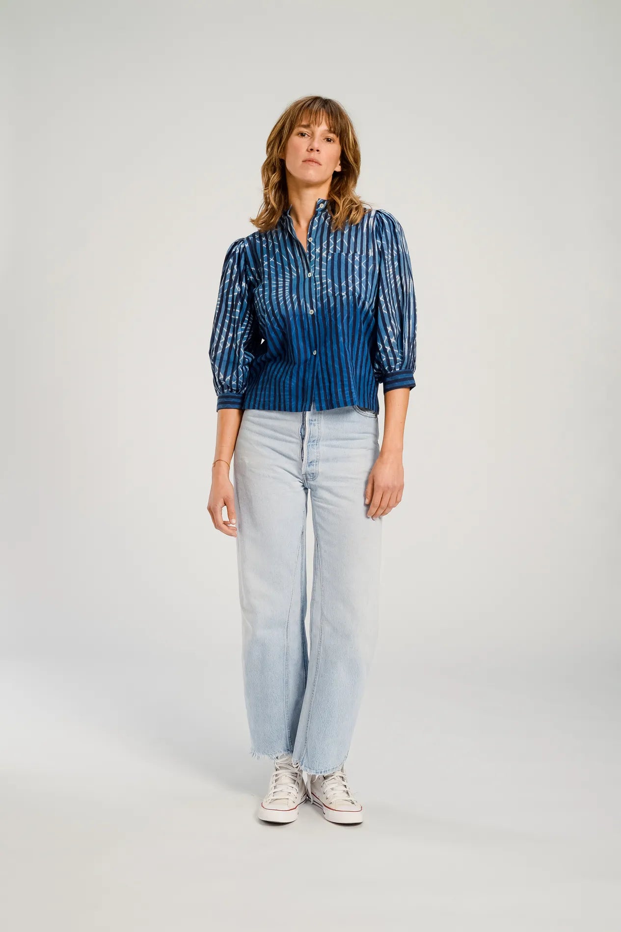 Blouse teintée  bleu JODPUR