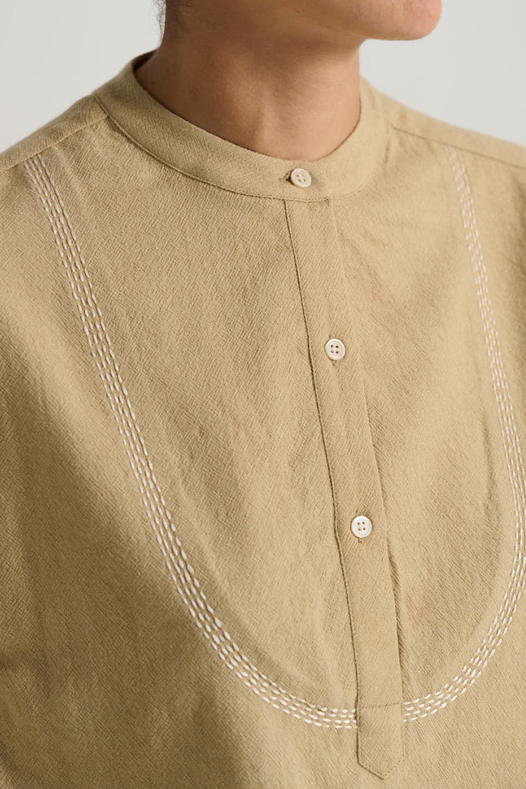 Blouse en laine sable JOSEPH