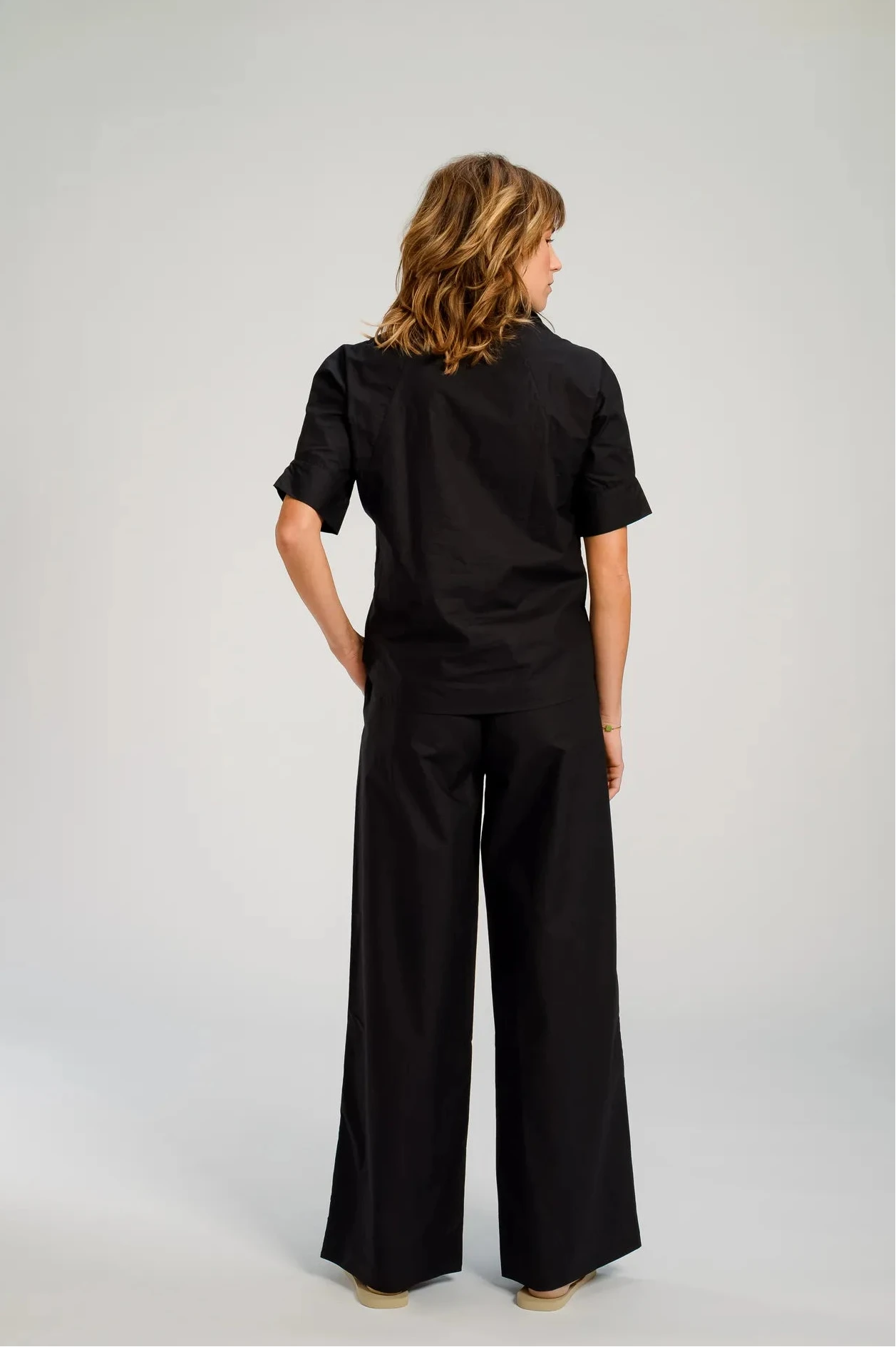 noir v de vinster coton  brodé pantalon 