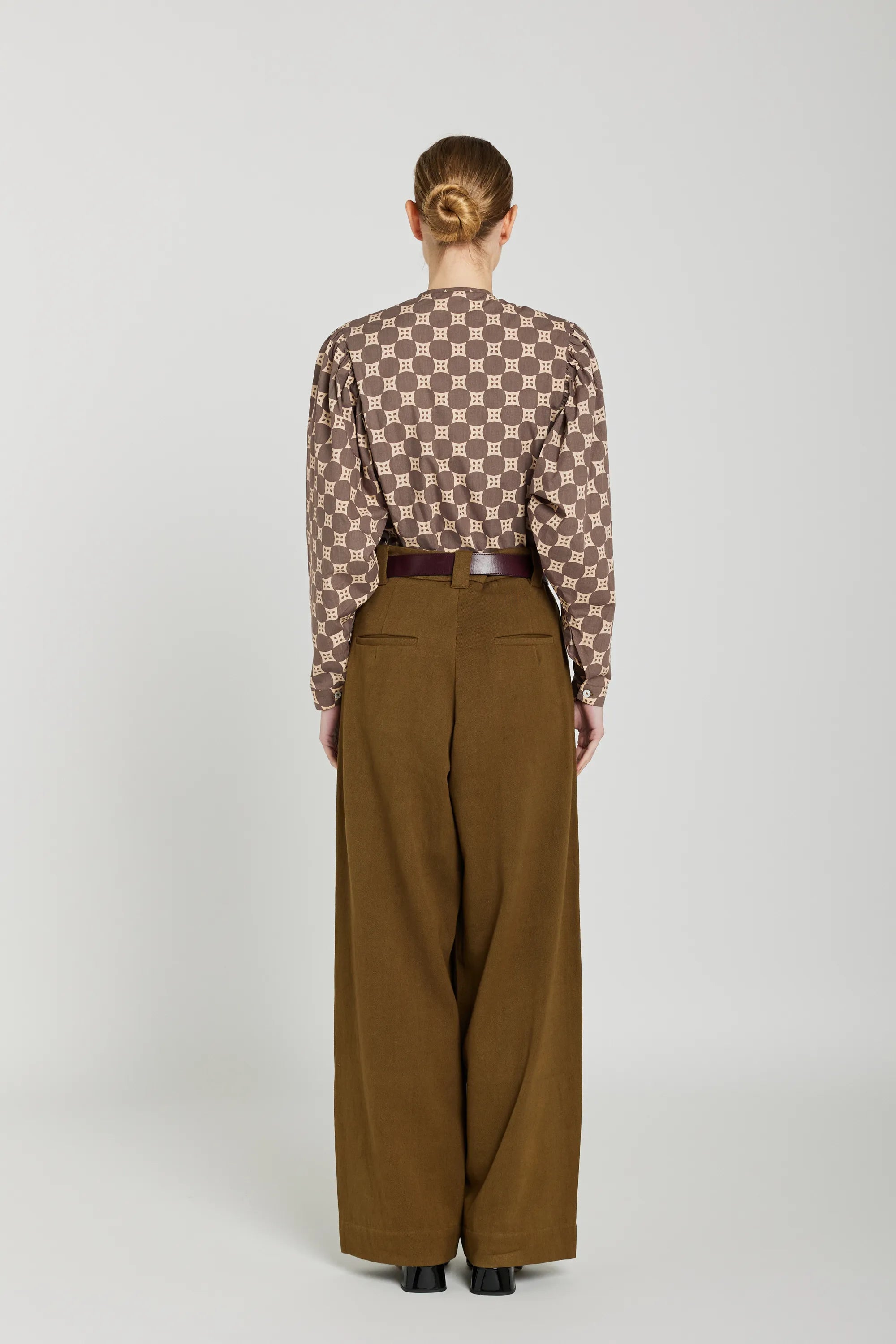 Chemise col mao marron MALO