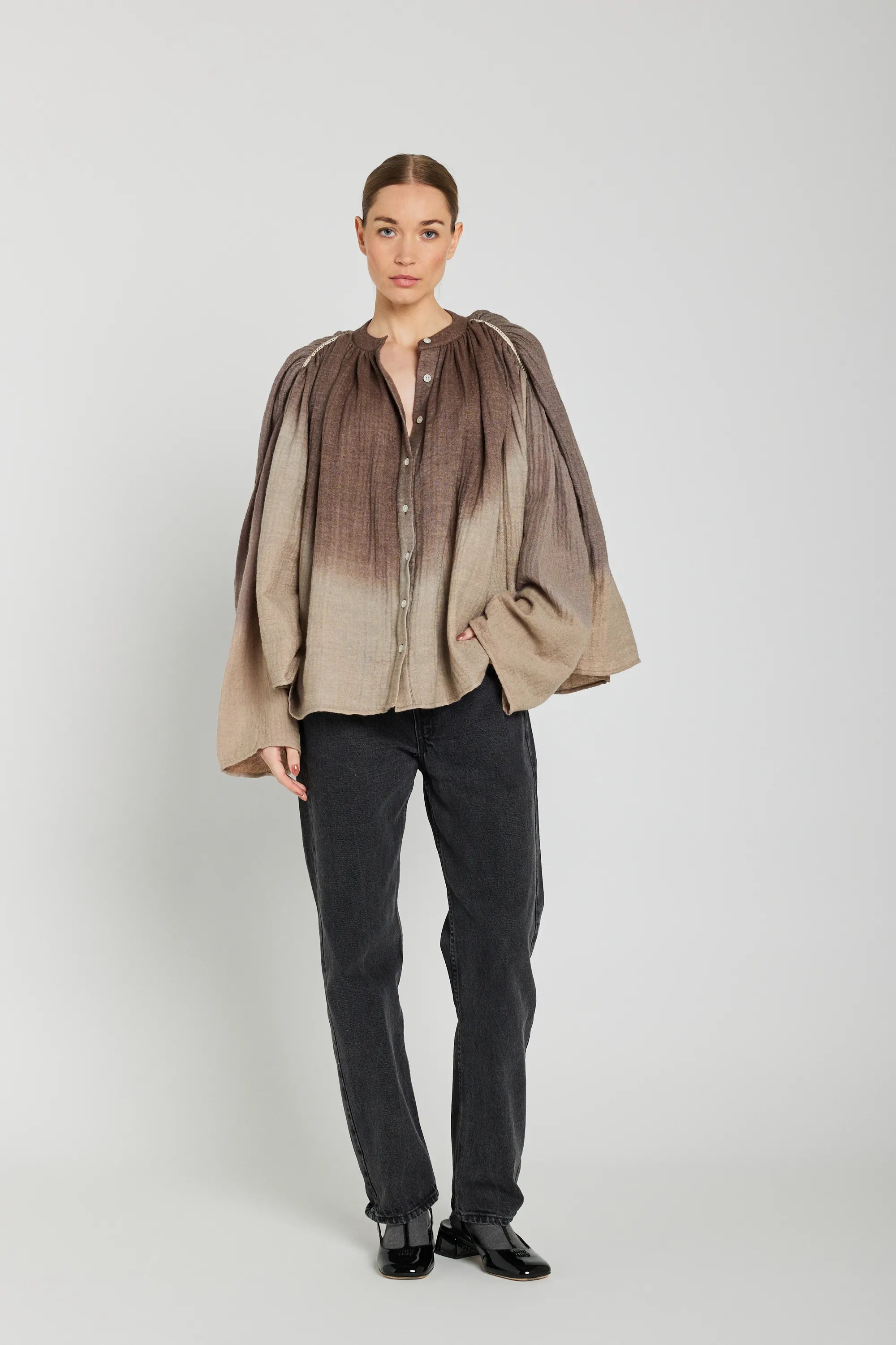 Chemise tie and dye marron MALO