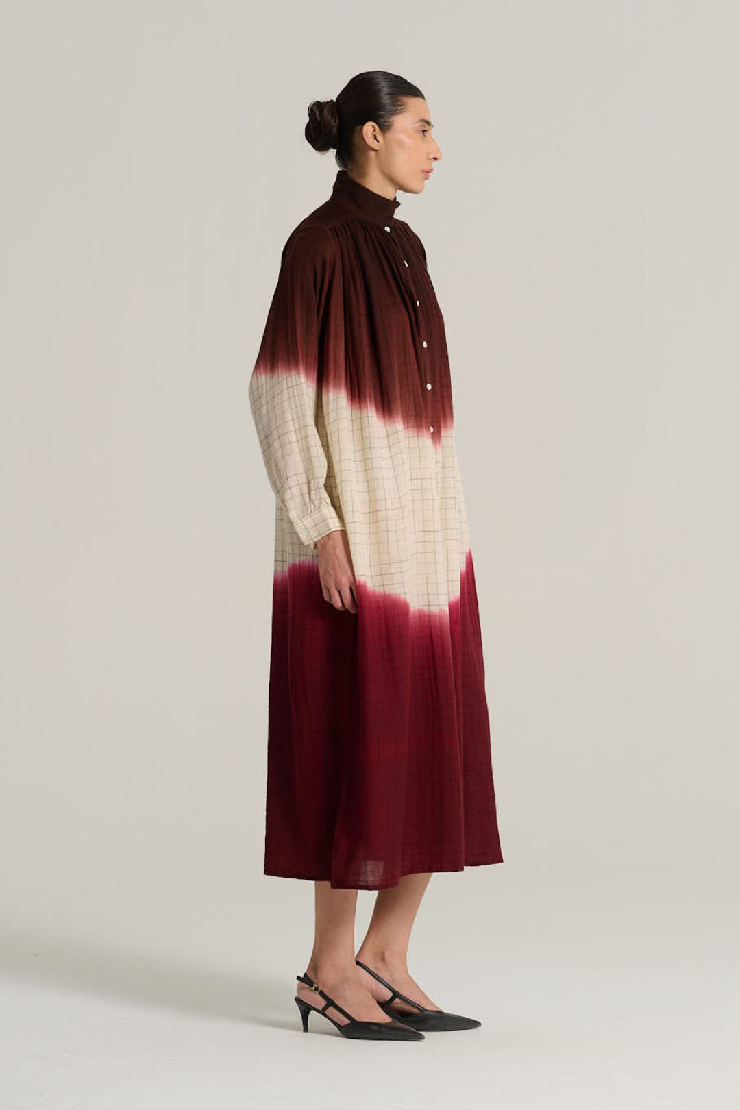Robe tie and dye bordeaux MARIUS