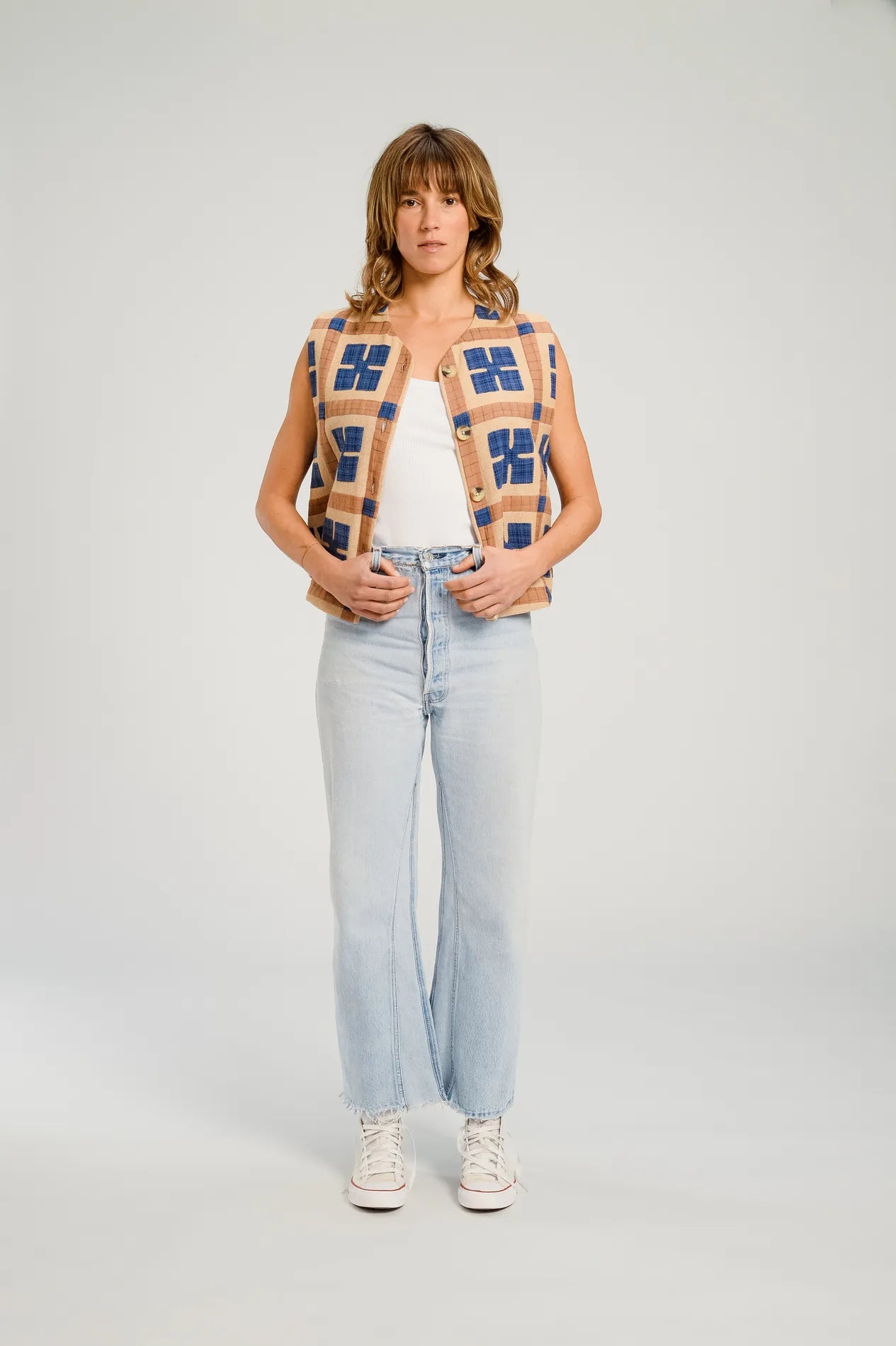 BOLERO V DE VINSTER PATCHWORK BEIGE