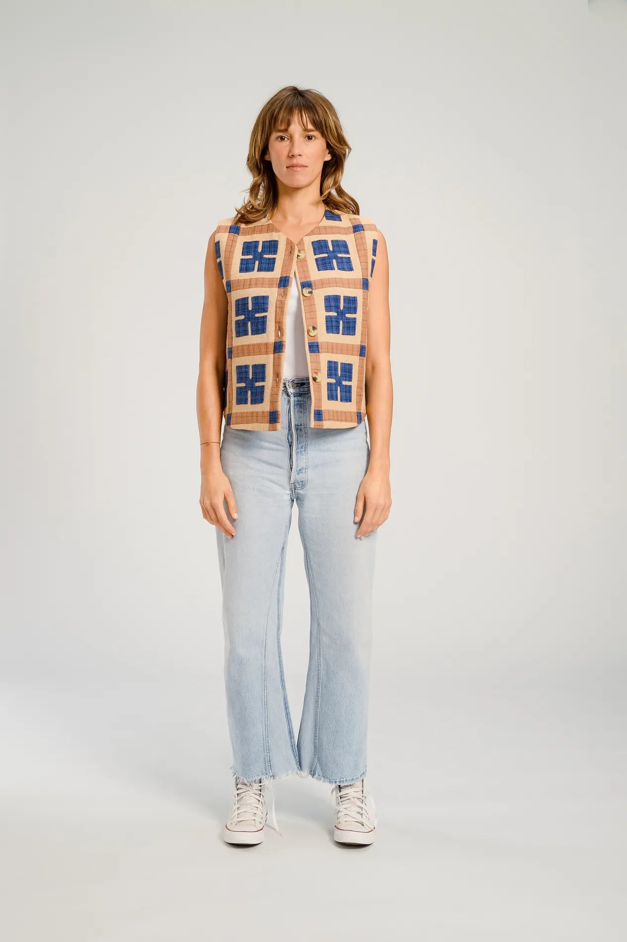BOLERO PATCHWORK V DE VINSTER BEIGE