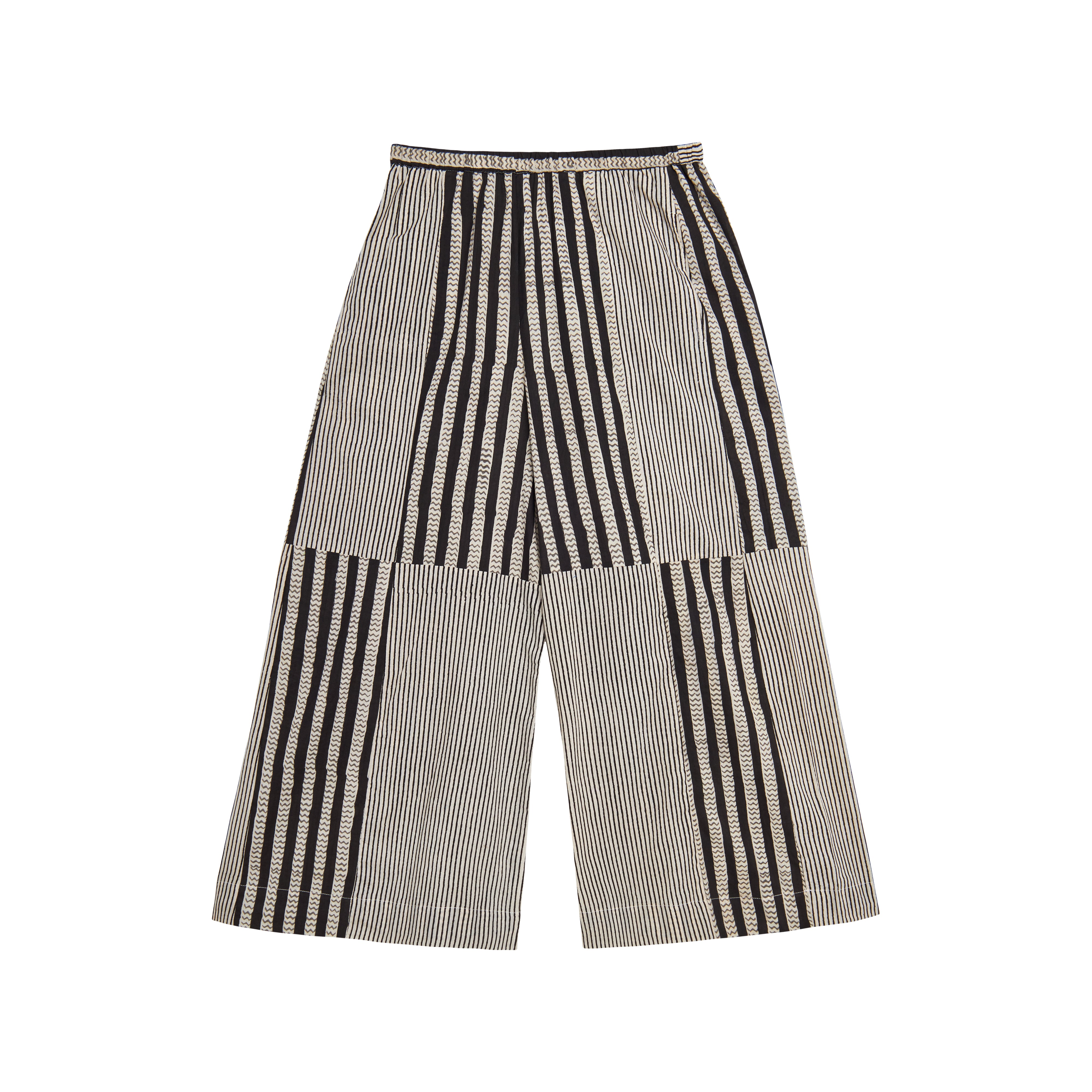 Pantalon à rayures noires Shiva