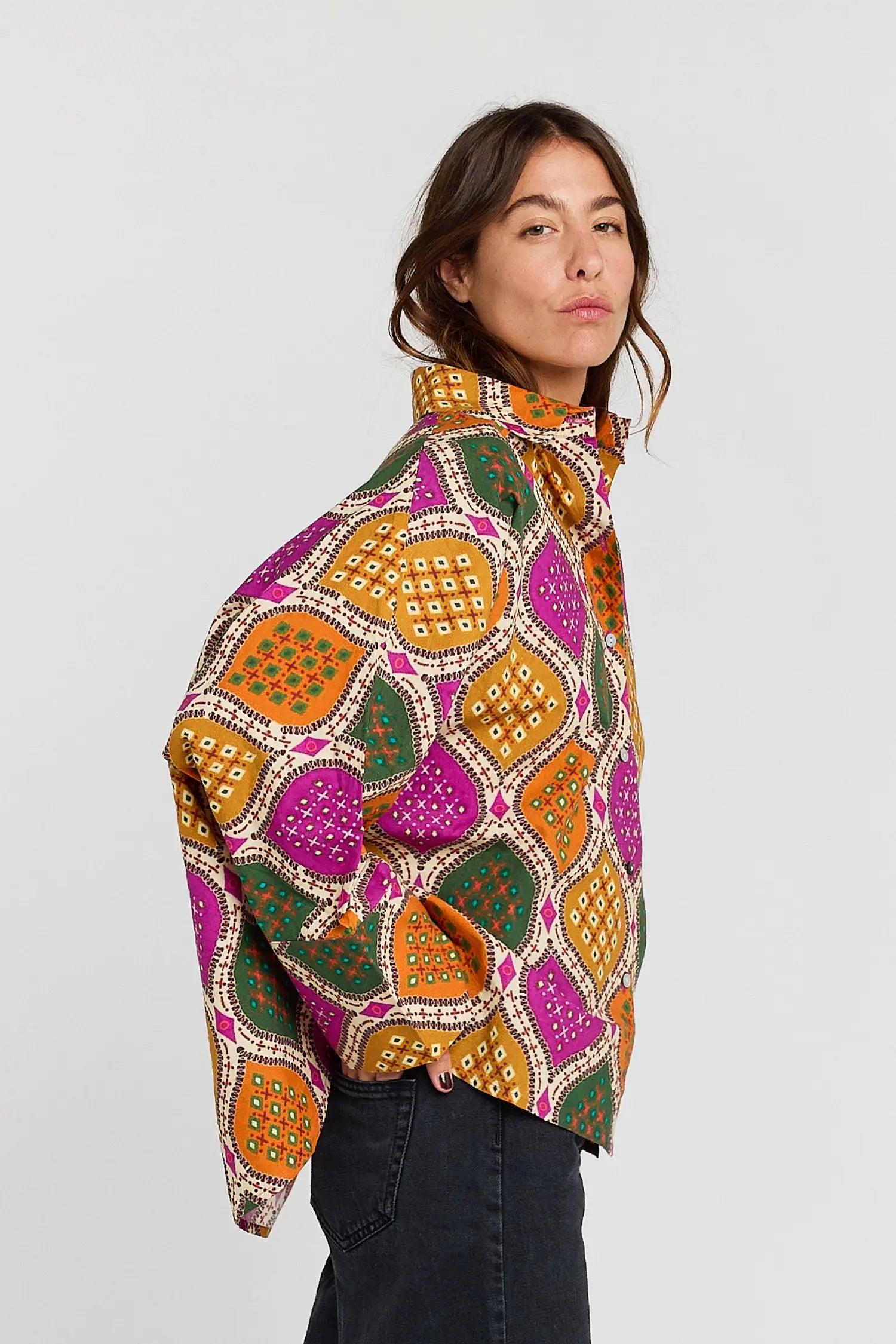 Chemise en coton imprimée TRUST