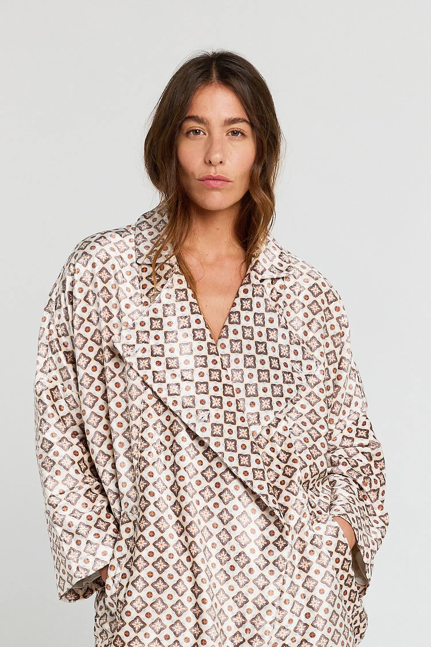 Manteau en velours beige SUCCESSFUL