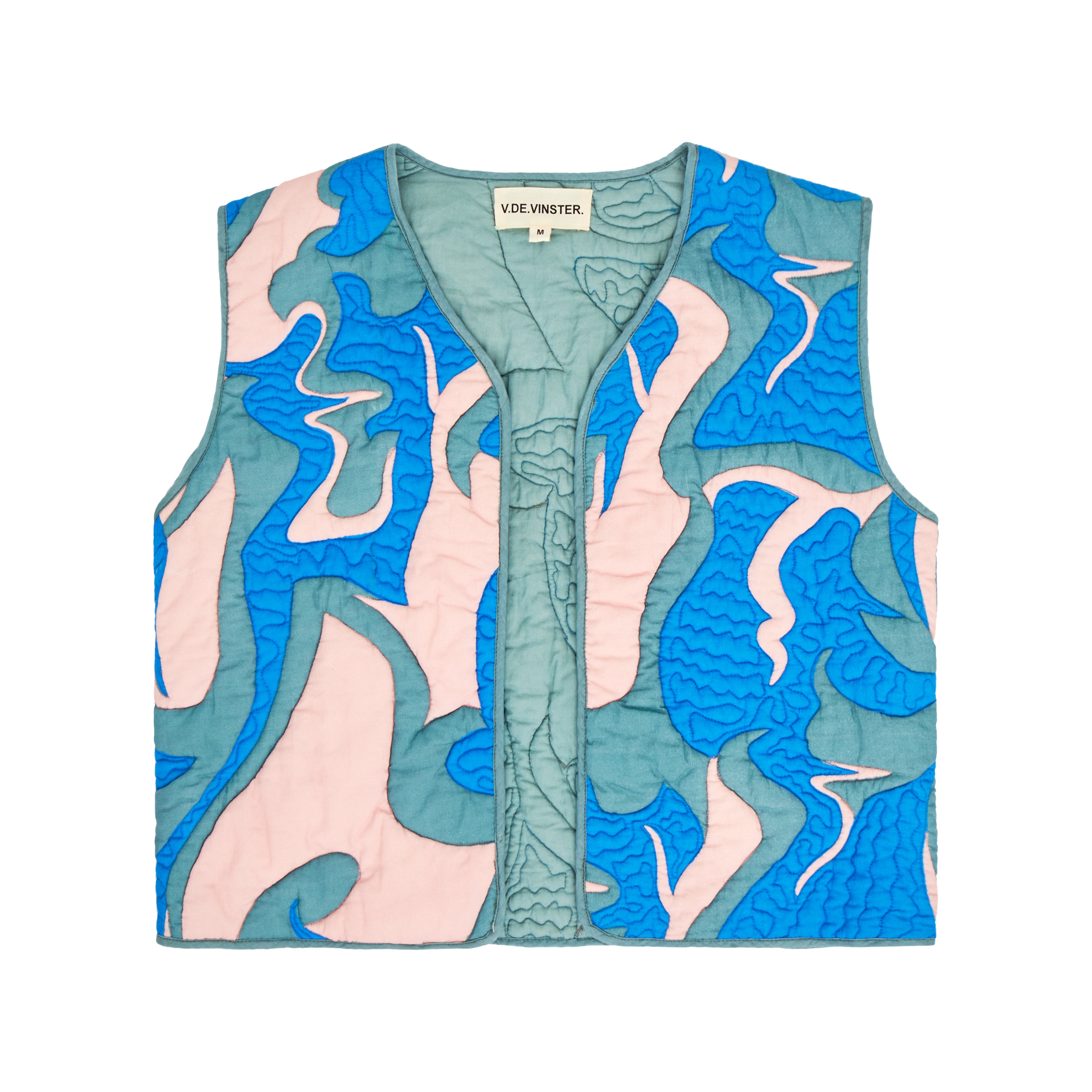 Boléro matelassé bleu Sukka