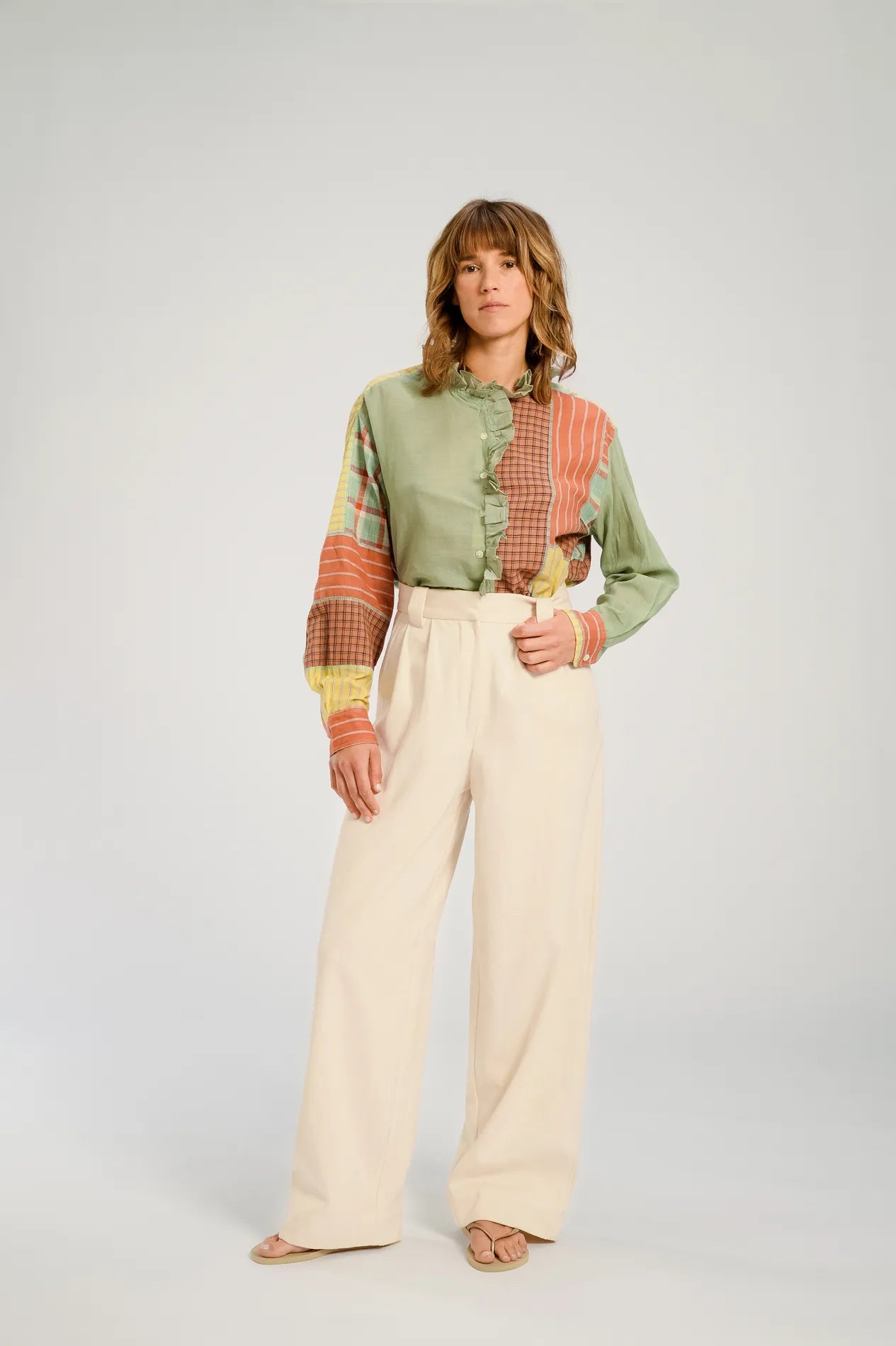 Blouse terracotta patchwork UDAIPUR