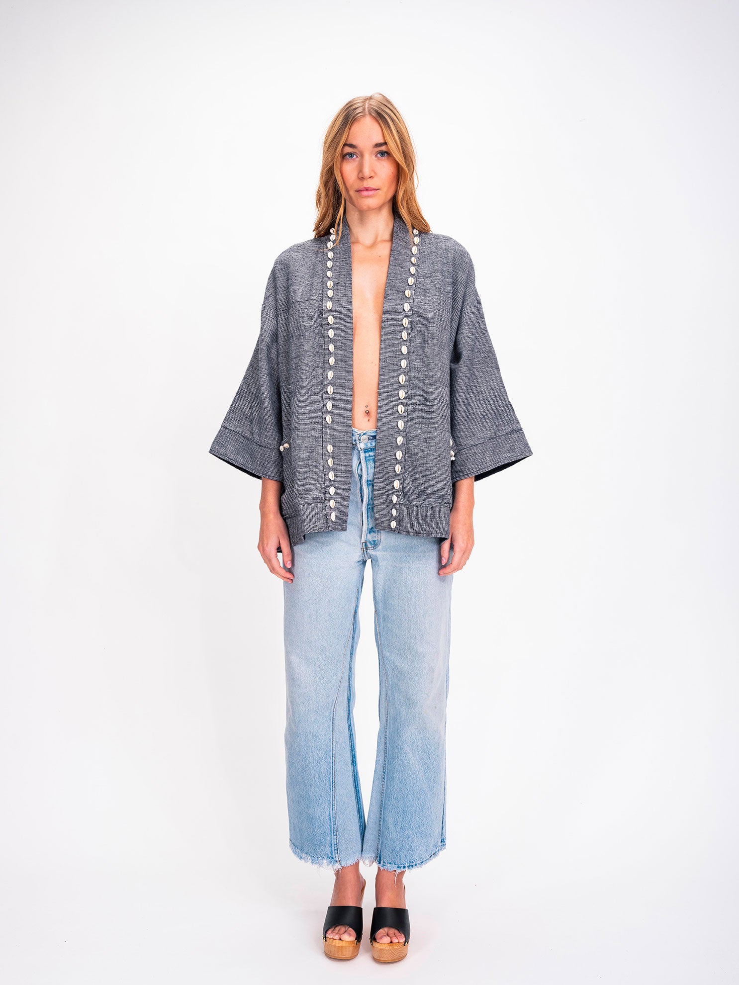 Veste en coton noir Cauris